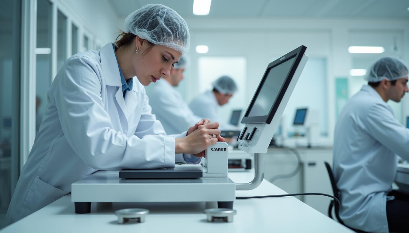 Técnico certificado realizando calibração profissional em equipamento industrial